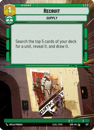 Recruit (Hyperspace) (387) - Spark of Rebellion Foil
