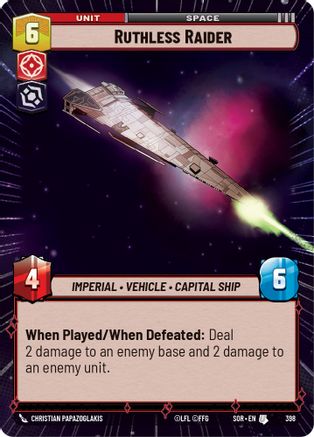 Ruthless Raider (Hyperspace) (398) - Spark of Rebellion Foil