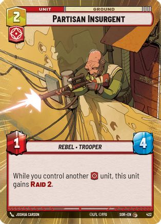 Partisan Insurgent (Hyperspace) (422) - Spark of Rebellion Foil