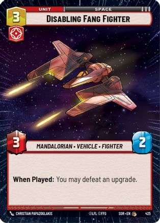 Disabling Fang Fighter (Hyperspace) (425) - Spark of Rebellion Foil