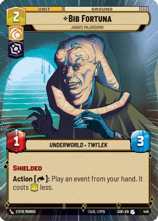 Bib Fortuna - Jabba's Majordomo (Hyperspace) (440) - Spark of Rebellion Foil