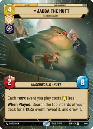 Jabba the Hutt - Cunning Daimyo (Hyperspace) (444) - Spark of Rebellion Foil