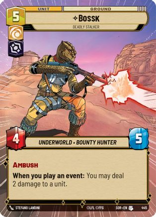 Bossk - Deadly Stalker (Hyperspace) (445) - Spark of Rebellion