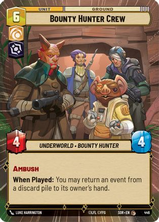 Bounty Hunter Crew (Hyperspace) (446) - Spark of Rebellion Foil