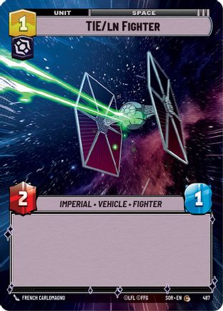 TIE/ln Fighter (Hyperspace) (487) - Spark of Rebellion Foil