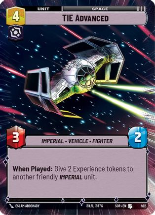 TIE Advanced (Hyperspace) [SOR - 492]