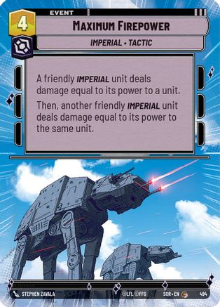 Maximum Firepower (Hyperspace) (494) - Spark of Rebellion Foil