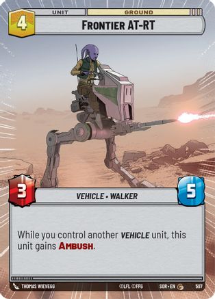 Frontier AT-RT (Hyperspace) (507) - Spark of Rebellion Foil