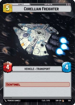 Corellian Freighter (Hyperspace) (508) - Spark of Rebellion Foil