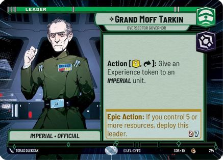 Grand Moff Tarkin - Oversector Governor (Hyperspace) [SOR - 274]