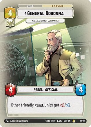 General Dodonna - Massassi Group Commander [SOR-WPP - 19/20]