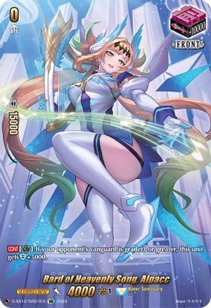 Bard of Heavenly Song, Alpacc (SIR) (D-SS12/SIR27EN) - D-SS12: Triple Drive Booster