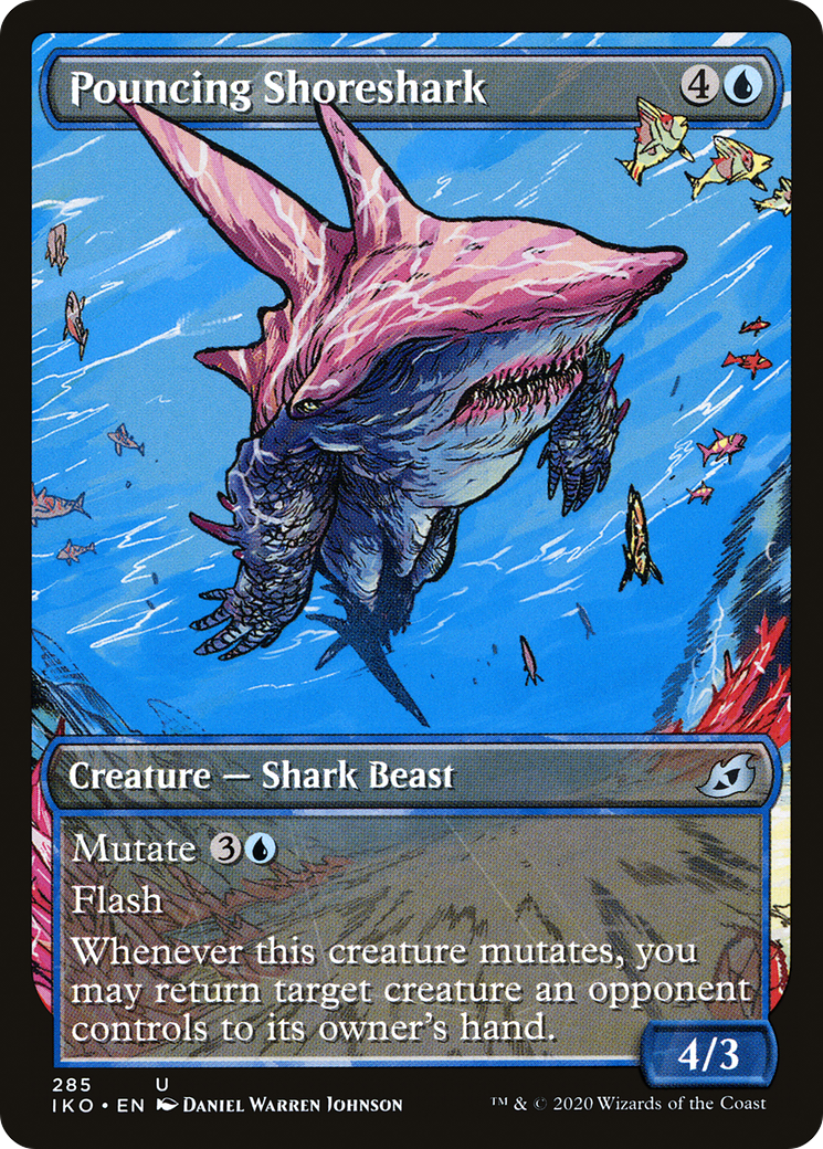 Pouncing Shoreshark (Showcase) (IKO-285) - Ikoria: Lair of Behemoths: (Showcase)