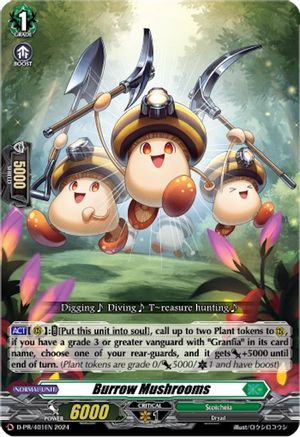 Burrow Mushrooms (D-PR/401) - D Promo Cards