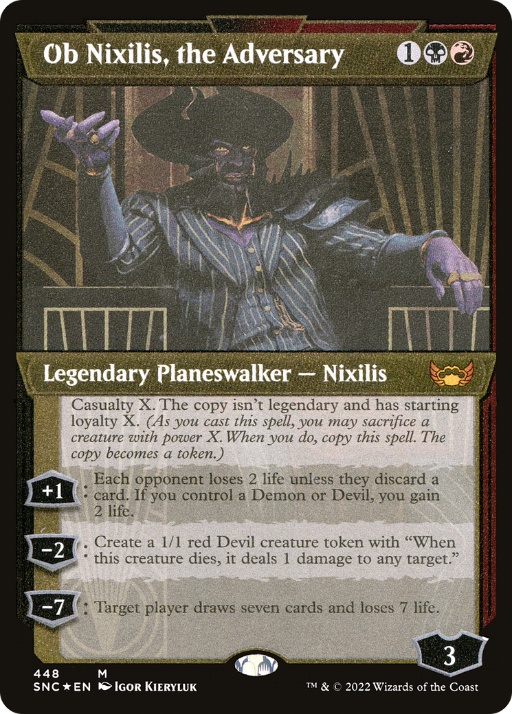Ob Nixilis, the Adversary (Showcase) (Foil Etched) [SNC - 448]