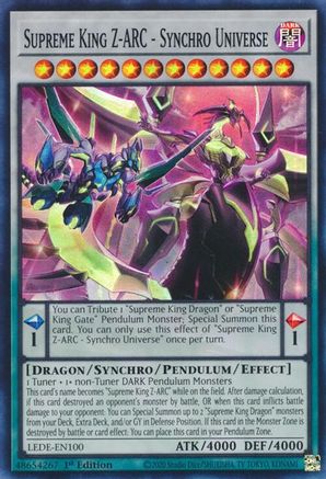 Supreme King Z-ARC - Synchro Universe [LEDE - LEDE-EN100]