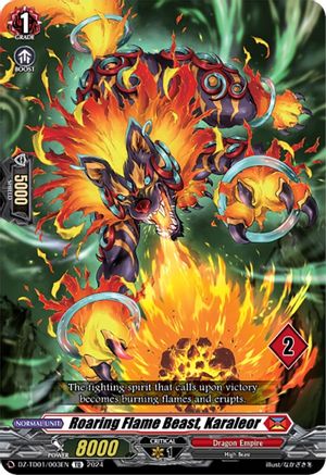 Roaring Flame Beast, Karaleor (2) (DZ-TD01/003EN) - DZ-TD01: Start Up Trial Deck "Dragon Empire"