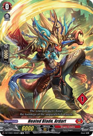 Heated Blade, Ardart (1) (DZ-TD01/004EN) - DZ-TD01: Start Up Trial Deck "Dragon Empire"