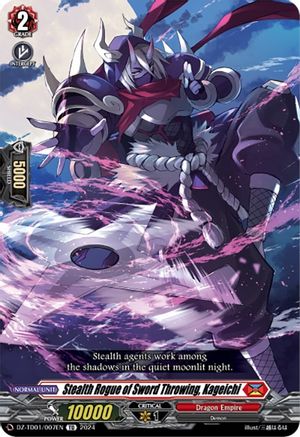 Stealth Rogue of Sword Throwing, Kageichi (DZ-TD01/007EN) - DZ-TD01: Start Up Trial Deck "Dragon Empire"