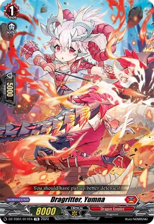 Dragritter, Yumna (DZ-TD01/011EN) - DZ-TD01: Start Up Trial Deck "Dragon Empire"
