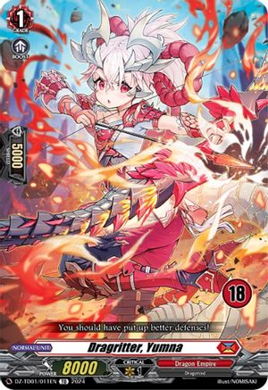 Dragritter, Yumna (18) (DZ-TD01/011EN) - DZ-TD01: Start Up Trial Deck "Dragon Empire"