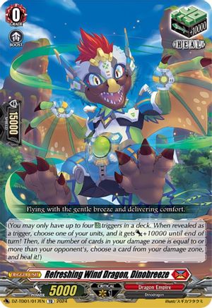Refreshing Wind Dragon, Dinobreeze (DZ-TD01/017EN) - DZ-TD01: Start Up Trial Deck "Dragon Empire"