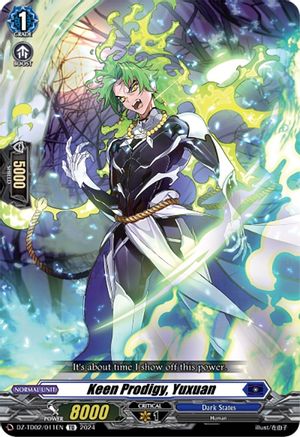 Keen Prodigy, Yuxuan (DZ-TD02/011EN) - DZ-TD02: Start Up Trial Deck "Dark States"