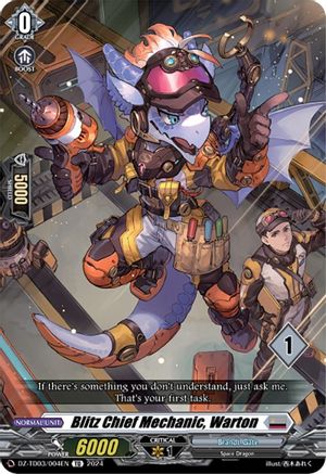 Blitz Chief Mechanic, Warton (1) (DZ-TD03/004EN) - DZ-TD03: Start Up Trial Deck "Brandt Gate"
