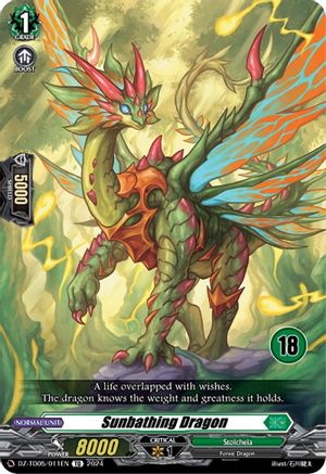 Sunbathing Dragon (18) (DZ-TD05/011EN) - DZ-TD05: Start Up Trial Deck "Stoicheia"