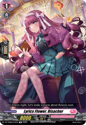 Lyrics Flower, Risacher (DZ-TD06/012EN) - DZ-TD06: Start Up Trial Deck "Lyrical Monasterio"