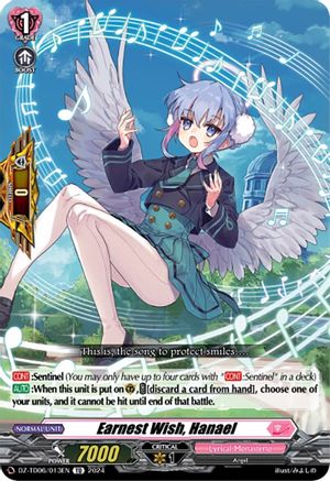 Earnest Wish, Hanael (DZ-TD06/013EN) - DZ-TD06: Start Up Trial Deck "Lyrical Monasterio"