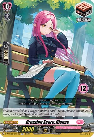 Breezing Score, Rianne (12) (DZ-TD06/015EN) - DZ-TD06: Start Up Trial Deck "Lyrical Monasterio"