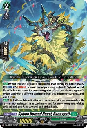 Sylvan Horned Beast, Banaspati (DZ-BT01/015EN) - DZ-BT01: Fated Clash