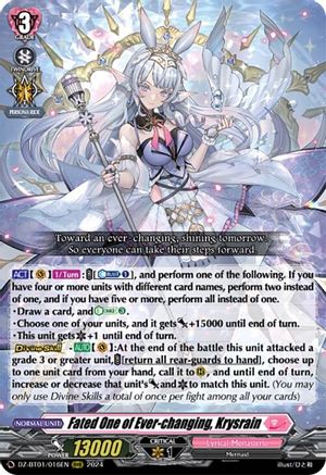 Fated One of Ever-changing, Krysrain (DZ-BT01/016EN) - DZ-BT01: Fated Clash