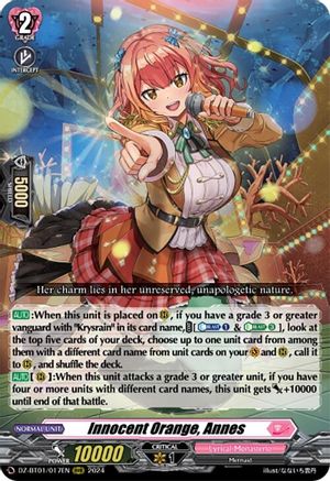 Innocent Orange, Annes (DZ-BT01/017EN) - DZ-BT01: Fated Clash