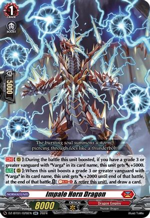 Impale Horn Dragon (DZ-BT01/028EN) - DZ-BT01: Fated Clash