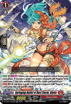 Springing Bullet of Dust Storm, Glynis (DZ-BT01/030EN) - DZ-BT01: Fated Clash