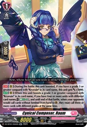 Cynical Composer, Raum (DZ-BT01/050EN) - DZ-BT01: Fated Clash