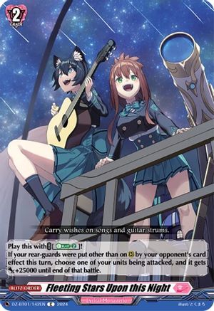 Fleeting Stars Upon this Night (DZ-BT01/142EN) - DZ-BT01: Fated Clash