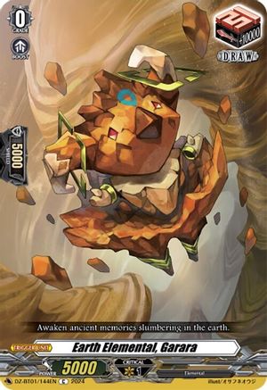 Earth Elemental, Garara (DZ-BT01/144EN) - DZ-BT01: Fated Clash
