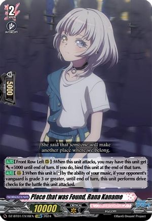 Place that was Found, Rana Kaname (EXRRR) (DZ-BT01/EX16EN) - DZ-BT01: Fated Clash