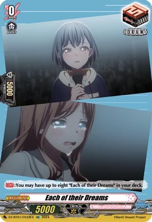 Each of their Dreams (EX33) (EXC) (DZ-BT01/EX33EN) - DZ-BT01: Fated Clash