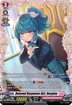 Beloved Response Girl, Respino (FR) (DZ-BT01/FR41EN) - DZ-BT01: Fated Clash