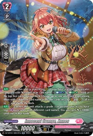 Innocent Orange, Annes (SR) [DZ-BT01 - DZ-BT01/SR37EN]