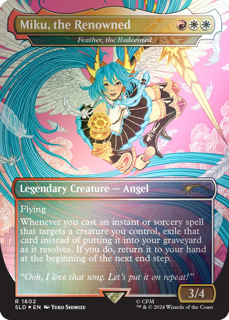 Miku, the Renowned - Feather, the Redeemed (Rainbow Foil) [SLD - 1602]