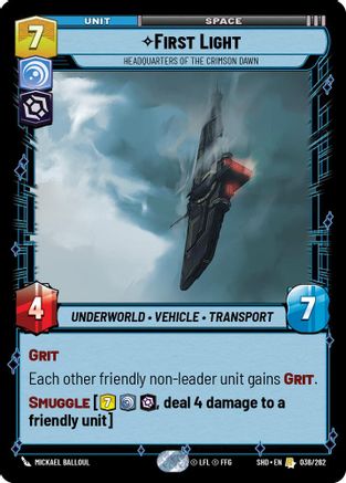 First Light - Headquarters of the Crimson Dawn (036/262) - Shadows of the Galaxy Foil