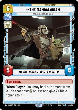 The Mandalorian - Wherever I Go, He Goes (049/262) - Shadows of the Galaxy Foil