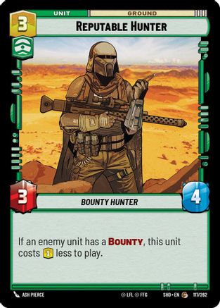 Reputable Hunter (117/262) - Shadows of the Galaxy Foil