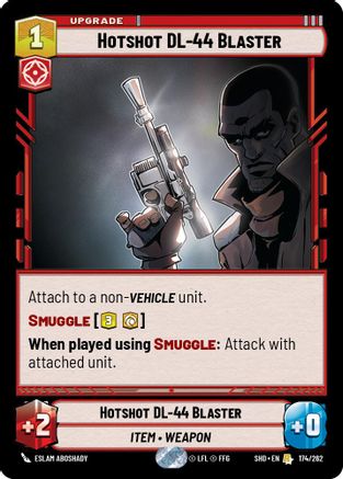 Hotshot DL-44 Blaster (174/262) - Shadows of the Galaxy Foil