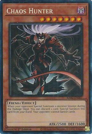 Chaos Hunter (PCR) (RA02-EN007) - 25th Anniversary Rarity Collection II 1st Edition